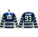 youth nhl jerseys toronto maple leafs #93 gilmour blue[2014 winter classic patch C]