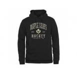 Men's Toronto Maple Leafs Black Camo Stack Pullover Hoodie