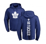NHL Adidas Toronto Maple Leafs #16 Darcy Tucker Royal Blue Backer Pullover Hoodie