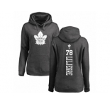 NHL Women Adidas Toronto Maple Leafs #78 Timothy Liljegren Charcoal One Color Backer Pullover Hoodie