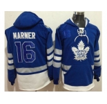 Toronto Maple Leafs #16 Mitchell Marner Blue Name & Number Pullover NHL Hoodie