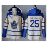 Toronto Maple Leafs #25 James Van Riemsdyk Cream Sawyer Hooded Sweatshirt Stitched NHL Jersey