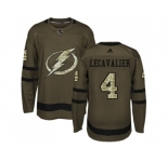 Adidas Tampa Bay Lightning #4 Vincent Lecavalier Green Salute to Service Stitched NHL Jerse