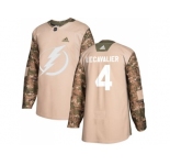 Men Adidas Tampa Bay Lightning #4 Vincent Lecavalier Camo Authentic 2017 Veterans Day Stitched NHL Jersey