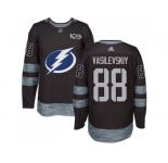 Men Adidas Tampa Bay Lightning #88 Andrei Vasilevskiy Black 1917-2017 100th Anniversary Stitched NHL Jersey