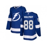 Men Adidas Tampa Bay Lightning #88 Andrei Vasilevskiy Blue Home Authentic Stitched NHL Jersey