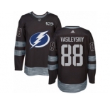 Men's Adidas Tampa Bay Lightning #88 Andrei Vasilevskiy Authentic Black 1917-2017 100th Anniversary NHL Jersey