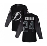 Men's Lightning #24 Zach Bogosian Black Alternate Authentic Stitched Hockey Jersey