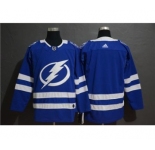 Men's Lightning Blank Blue Stitched Hockey Hockey Jersey