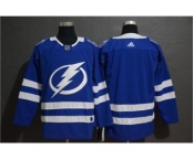 Men's Lightning Blank Blue Stitched Hockey Hockey Jersey