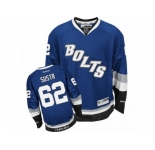 Men's Reebok Tampa Bay Lightning #62 Andrej Sustr Authentic Royal Blue Third NHL Jersey