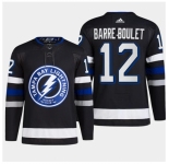 Men's Tampa Bay Lightning #12 Alex Barre-Boulet Black 2024 Stadium Series Stitched Jersey