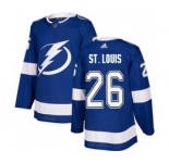 Men's Tampa Bay Lightning #26 Martin St. Louis Blue Home Stitched Hockey Jersey