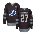 Men's Tampa Bay Lightning #27 Ryan McDonagh Black 1917-2017 100th Anniversary Stitched Hockey Jersey