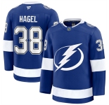 Men's Tampa Bay Lightning #38 Brandon Hagel Blue Home Stitched Hockey Jersey