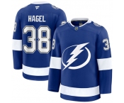 Men's Tampa Bay Lightning #38 Brandon Hagel Blue Home Stitched Hockey Jersey