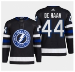 Men's Tampa Bay Lightning #44 Calvin de Haan Black 2024 Stadium Series Stitched Jersey