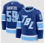Men's Tampa Bay Lightning #59 Jake Guentzel Blue 2026 Stadium Series Stitched Jersey