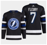 Men's Tampa Bay Lightning #7 Haydn Fleury Black 2024 Stadium Series Stitched Jersey