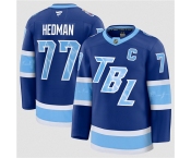 Men's Tampa Bay Lightning #77 Victor Hedman Blue 2026 Stadium Series Stitched Jersey