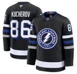 Men's Tampa Bay Lightning #86 Nikita Kucherov Black 2024-25 Alternate Stitched Hockey Jersey