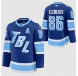 Men's Tampa Bay Lightning #86 Nikita Kucherov Blue 2026 Stadium Series Stitched Jersey