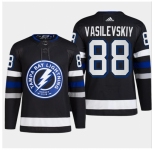 Men's Tampa Bay Lightning #88 Andrei Vasilevskiy Black 2024 Stadium Series Stitched Jersey