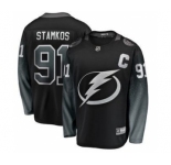 Men's Tampa Bay Lightning #91 Steven Stamkos Black Alternate Hockey Jersey
