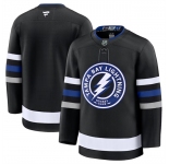 Men's Tampa Bay Lightning Blank Black 2024-25 Alternate Stitched Hockey Jersey