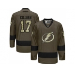 Tampa Bay Lightning #17 Alex Killorn Green Salute to Service Stitched NHL Jersey
