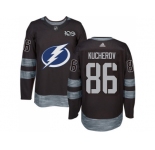 Tampa Bay Lightning #86 Nikita Kucherov Black 1917-2017 100th Anniversary Stitched NHL Jersey
