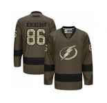 Tampa Bay Lightning #86 Nikita Kucherov Green Salute to Service Stitched NHL Jersey