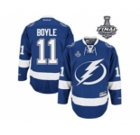 nhl jerseys tampa bay lightning #11 boyle blue[2015 stanley cup]