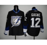 nhl jerseys tampa bay lightning #12 gagne black