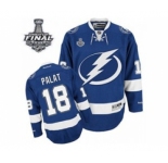 nhl jerseys tampa bay lightning #18 palat blue[2015 stanley cup]