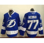 nhl jerseys tampa bay lightning #77 hedman blue