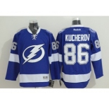 nhl jerseys tampa bay lightning #86 kucherov blue