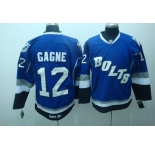 nhl tampa bay lightning #12 gagne blue(bolts