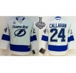 women nhl jerseys tampa bay lightning #24 callahan white[2015 stanley cup]