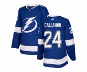 Youth Adidas Tampa Bay Lightning #24 Ryan Callahan Blue Home Authentic Stitched NHL Jersey
