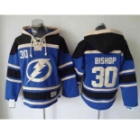 nhl jerseys tampa bay lightning #30 bishop blue-black[pullover hooded sweatshirt]