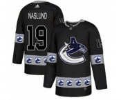 Adidas Vancouver Canucks #19 Markus Naslund Authentic Black Team Logo Fashion NHL Jersey