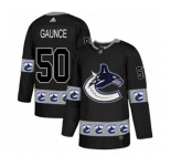 Adidas Vancouver Canucks #50 Brendan Gaunce Authentic Black Team Logo Fashion NHL Jersey