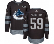 Adidas Vancouver Canucks #59 Tim Schaller Authentic Black 1917-2017 100th Anniversary NHL Jersey