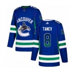 Adidas Vancouver Canucks #8 Christopher Tanev Authentic Blue Drift Fashion NHL Jersey