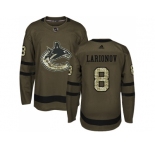 Adidas Vancouver Canucks #8 Igor Larionov Green Salute to Service Stitched NHL Jersey