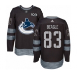 Adidas Vancouver Canucks #83 Jay Beagle Authentic Black 1917-2017 100th Anniversary NHL Jersey
