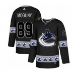 Adidas Vancouver Canucks #89 Alexander Mogilny Authentic Black Team Logo Fashion NHL Jersey