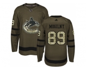 Adidas Vancouver Canucks #89 Alexander Mogilny Green Salute to Service Stitched NHL Jersey