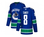 Men Adidas Vancouver Canucks #8 Christopher Tanev Blue Home Authentic Stitched NHL Jersey